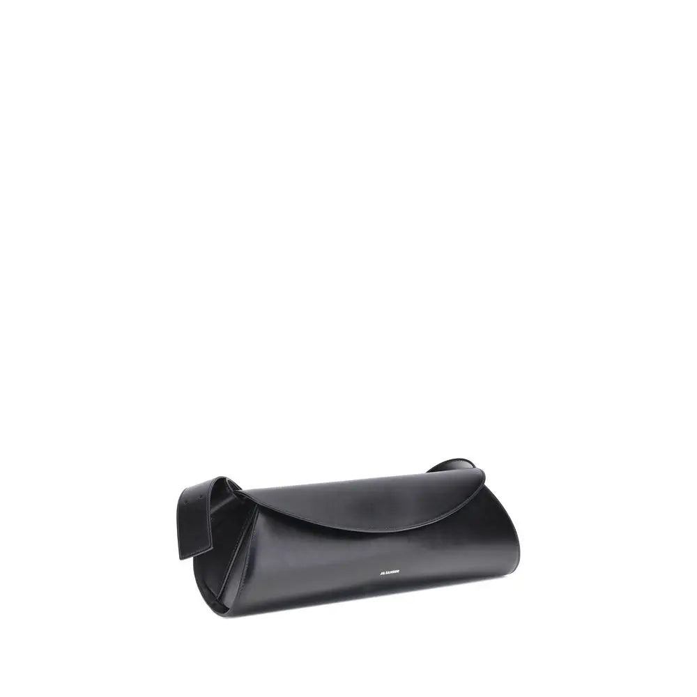 Sac épaule Jil Sander Cannolo large noir Jil Sander