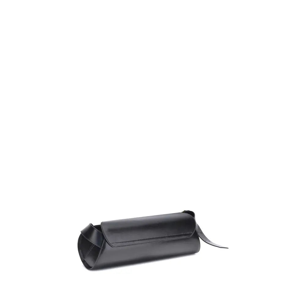 Sac épaule Jil Sander Cannolo large noir Jil Sander