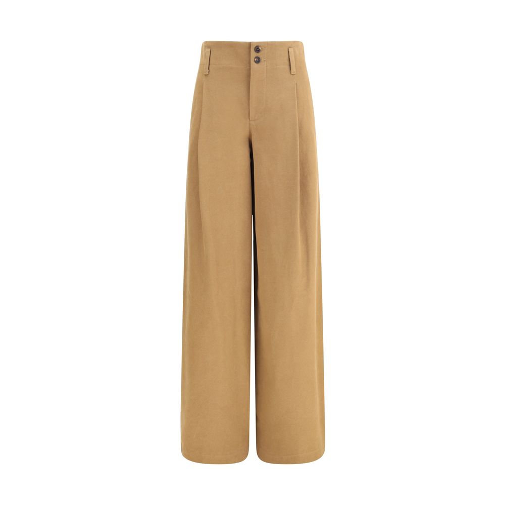 Pantalon Chloé large kaki