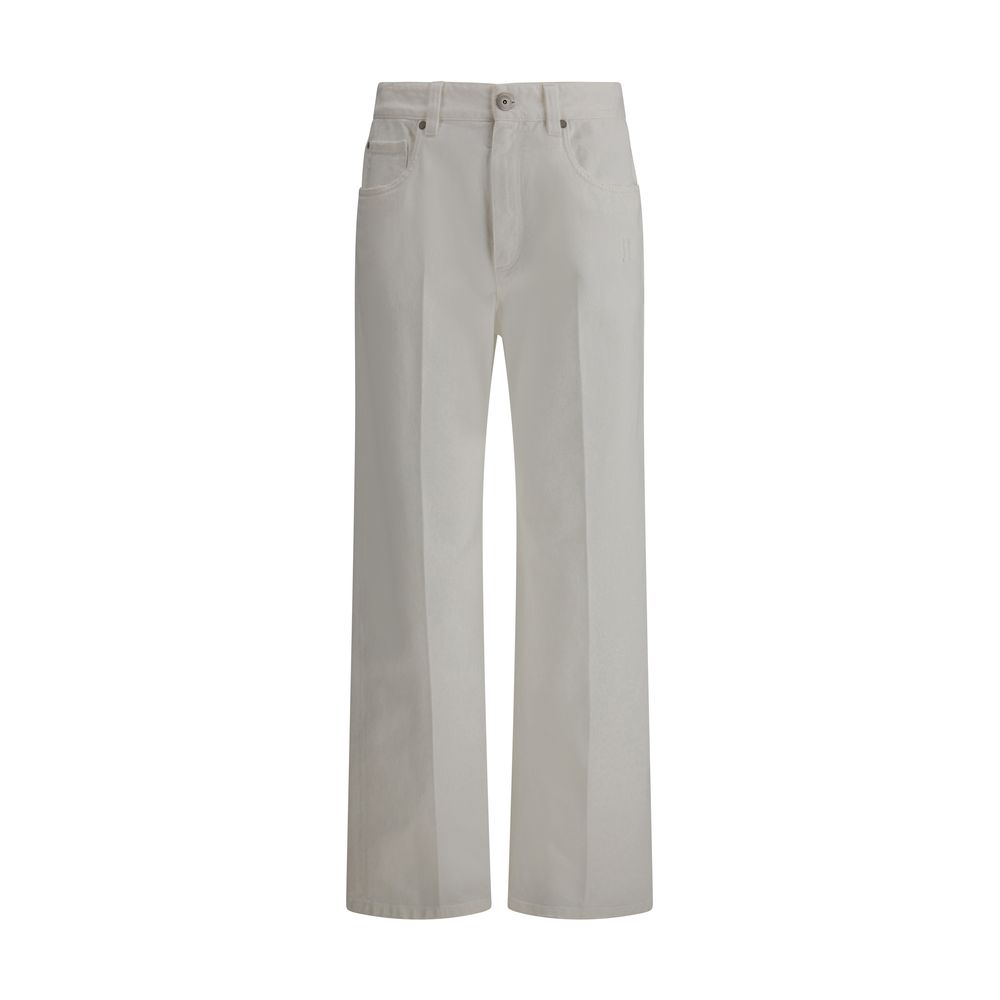 Jeans Brunello Cucinelli droit bleu
