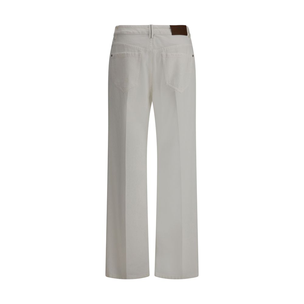 Jeans Brunello Cucinelli droit bleu