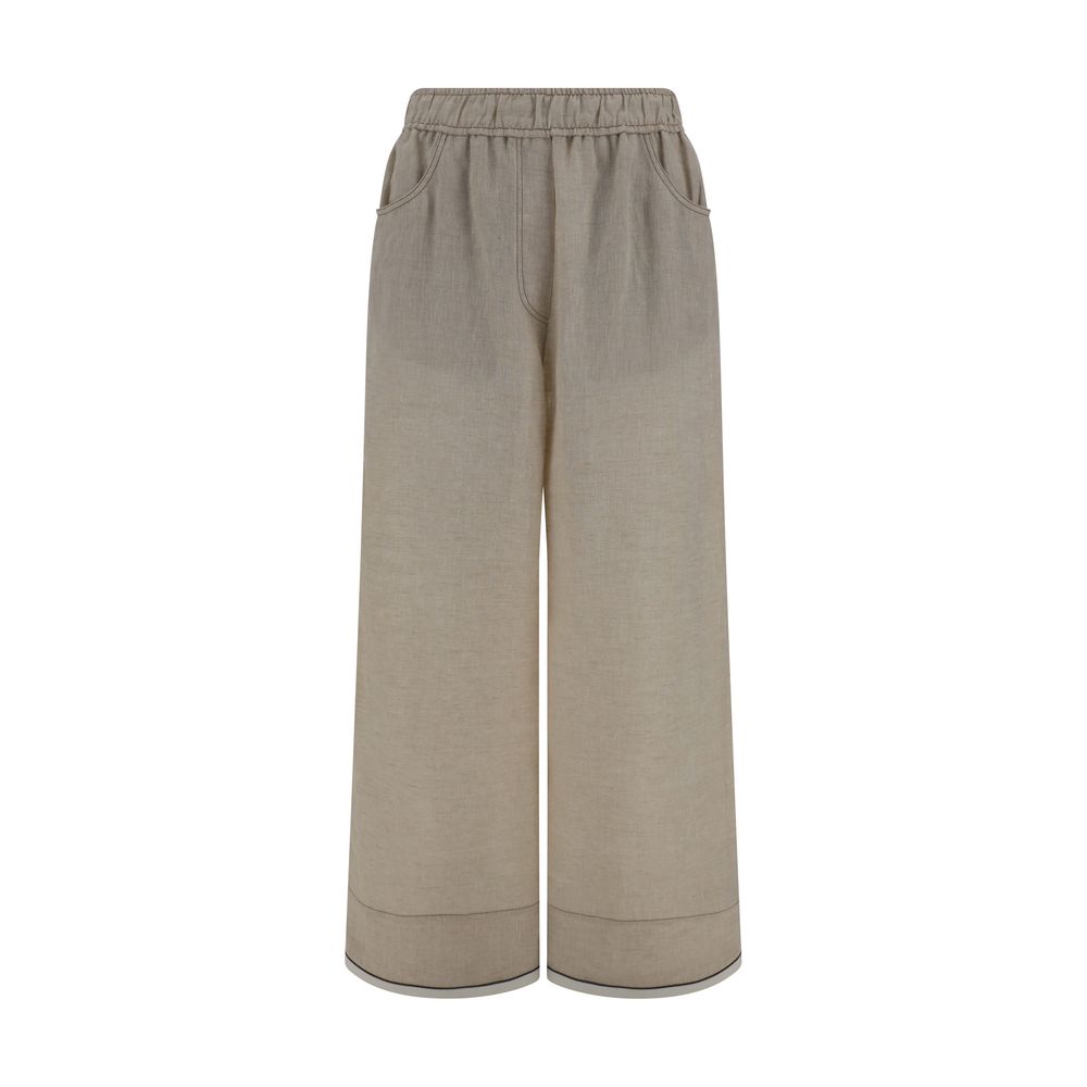 Pantalons Brunello Cucinelli beiges