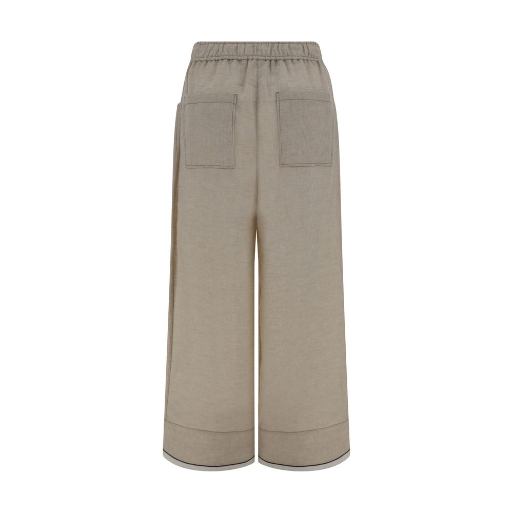 Pantalons Brunello Cucinelli beiges