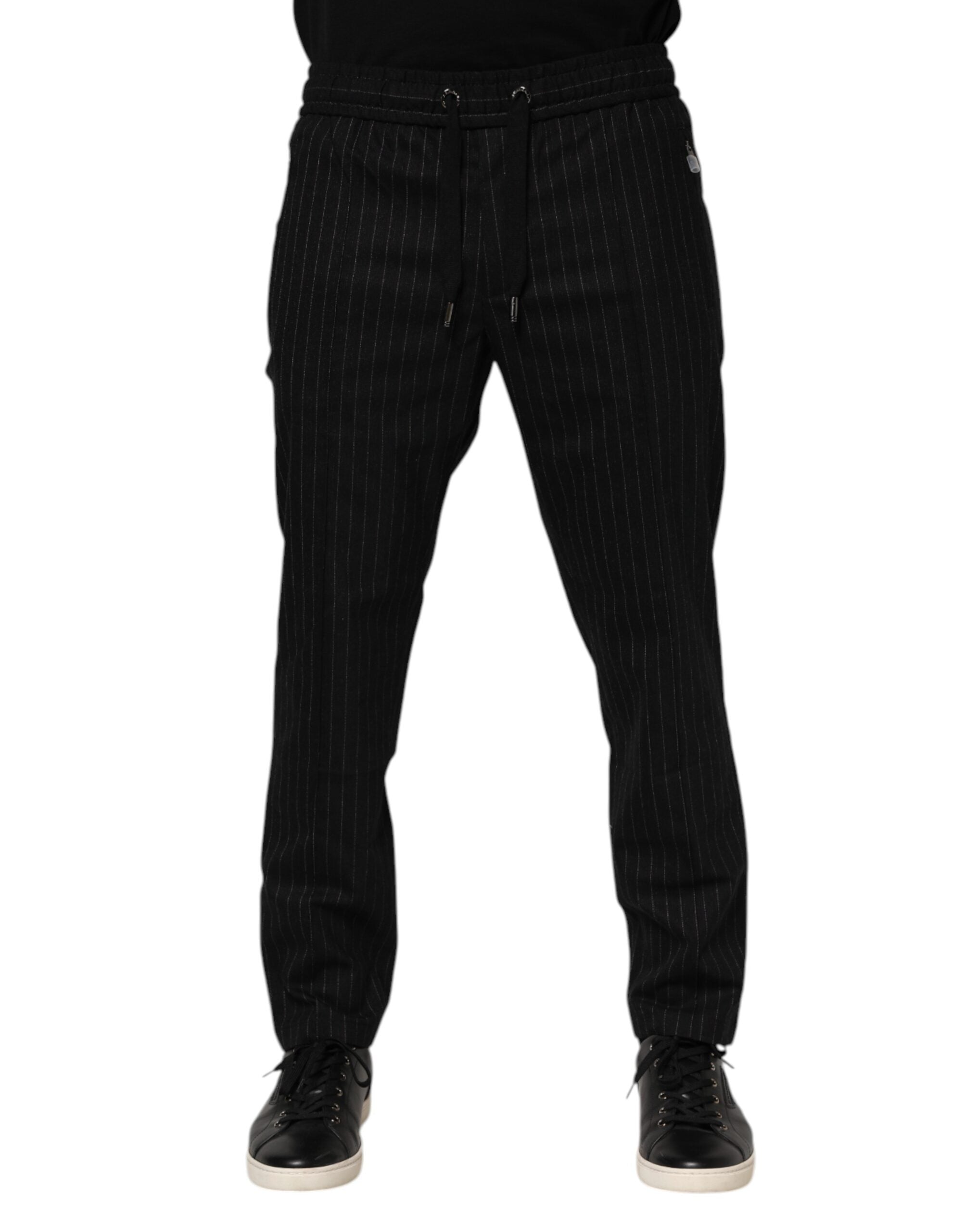 Pantalons jogger Dolce & Gabbana noirs rayés