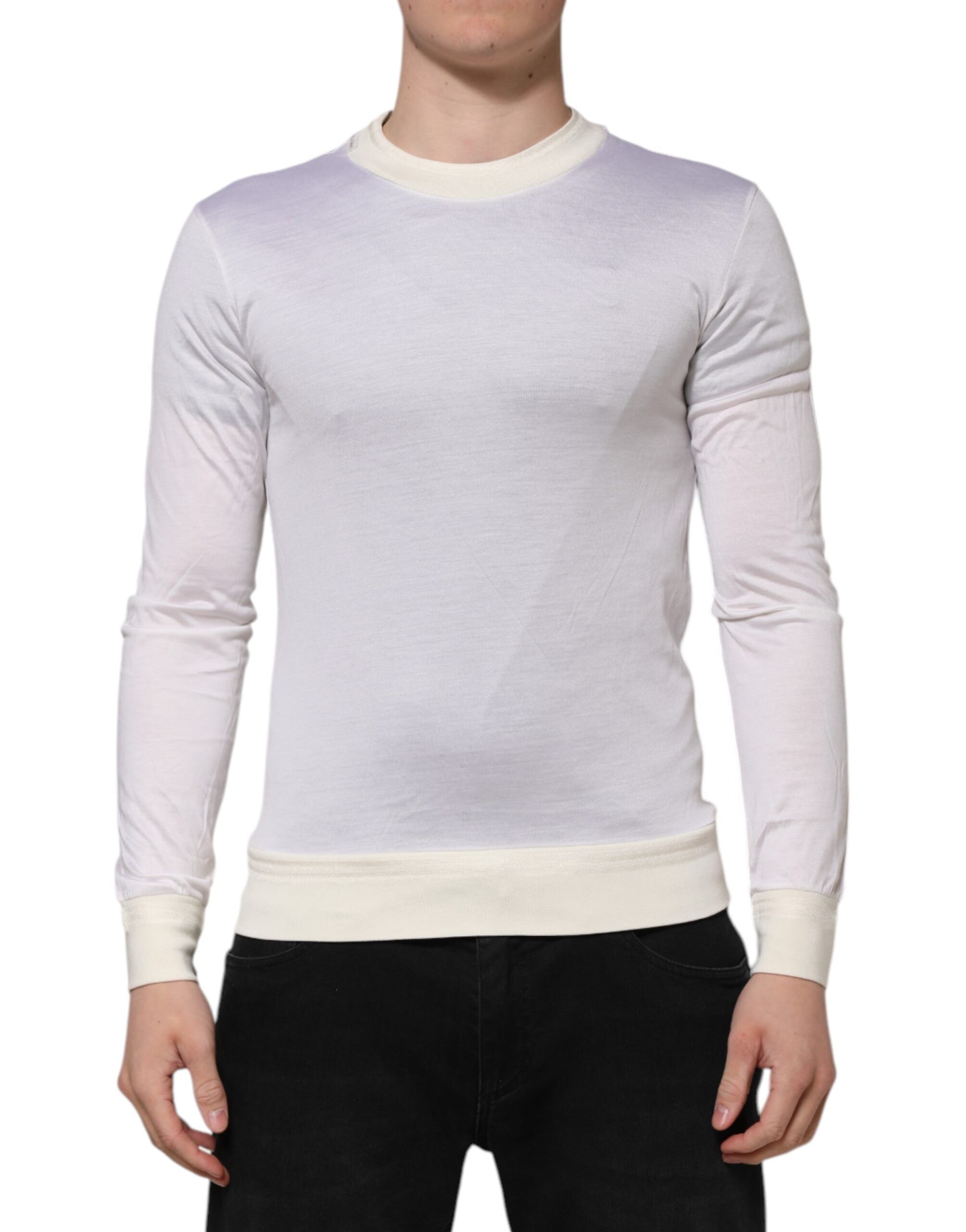 T-shirt Dolce & Gabbana à manches longues blanc