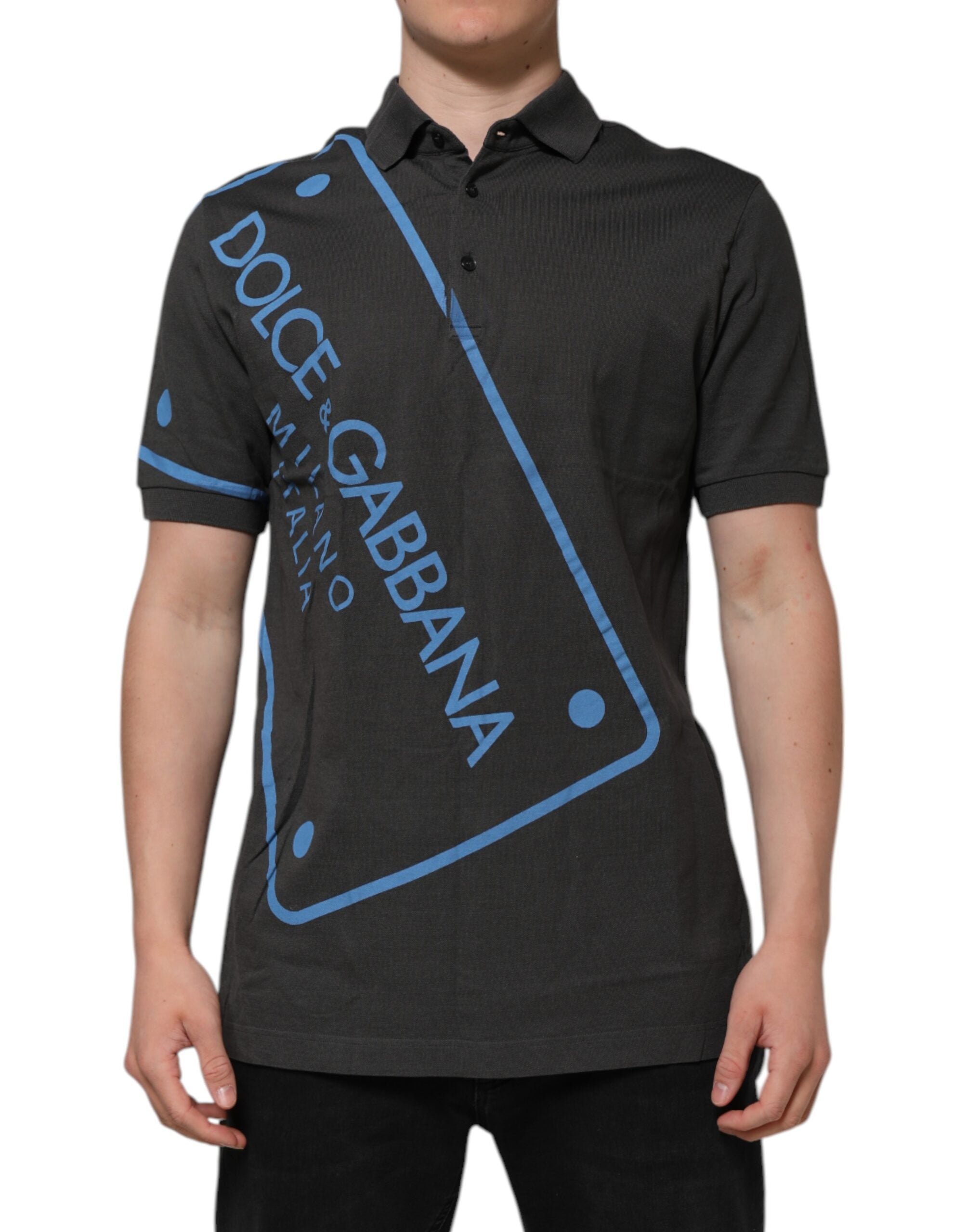 Polo Dolce & Gabbana gris foncé