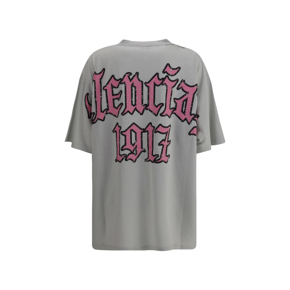 T-shirt Balenciaga oversize vintage noir