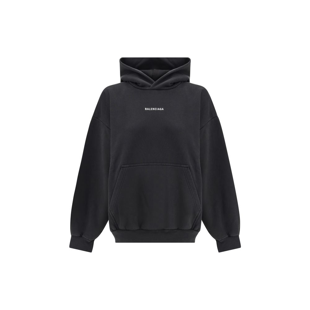 Hoodie Balenciaga monogramme noir