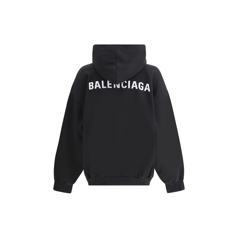 Hoodie Balenciaga monogramme noir