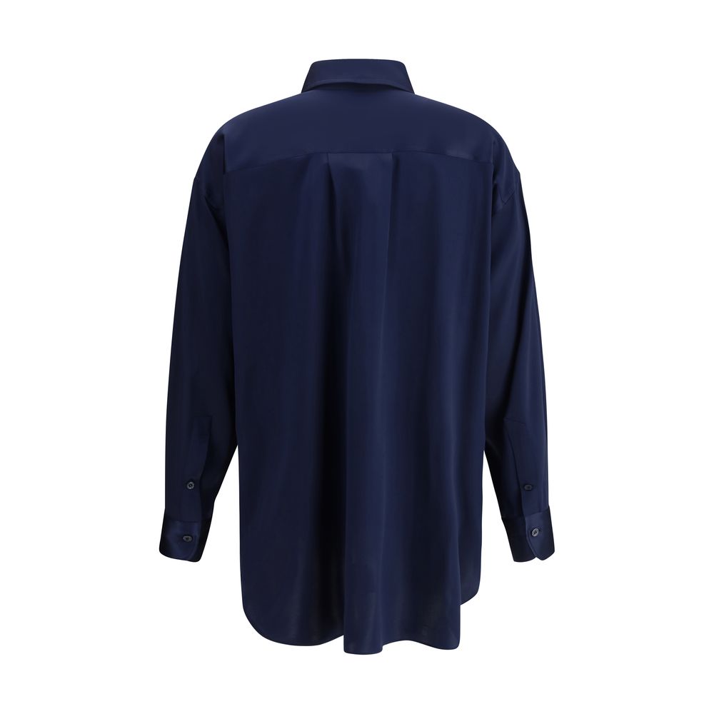 Chemise Tom Ford en soie bleu navy
