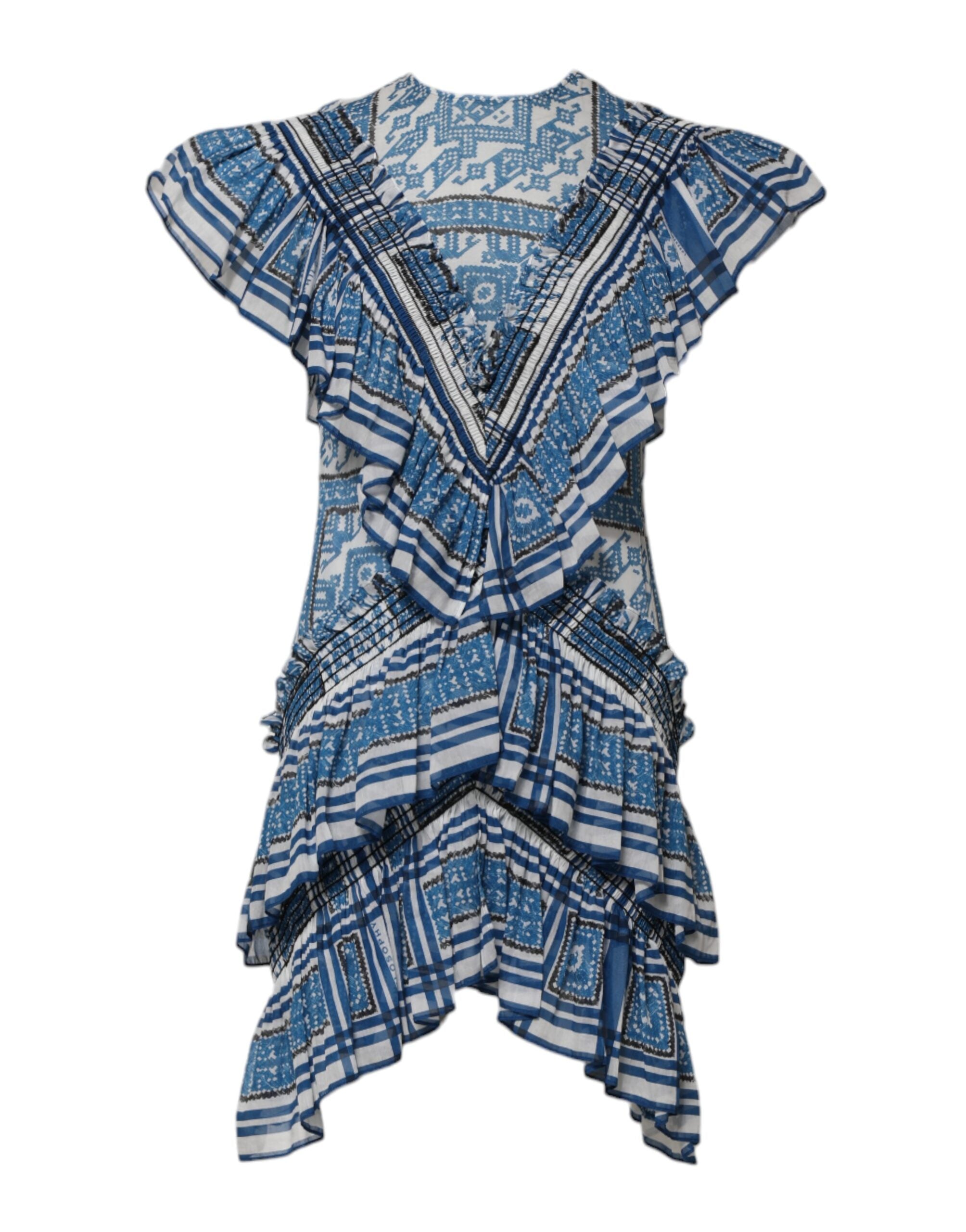 Robe mini Philosophy à motif bleu