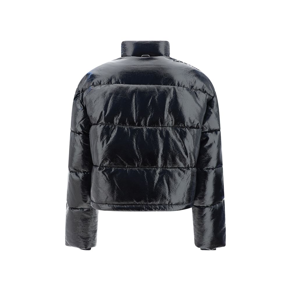 Doudoune courrèges crop noire