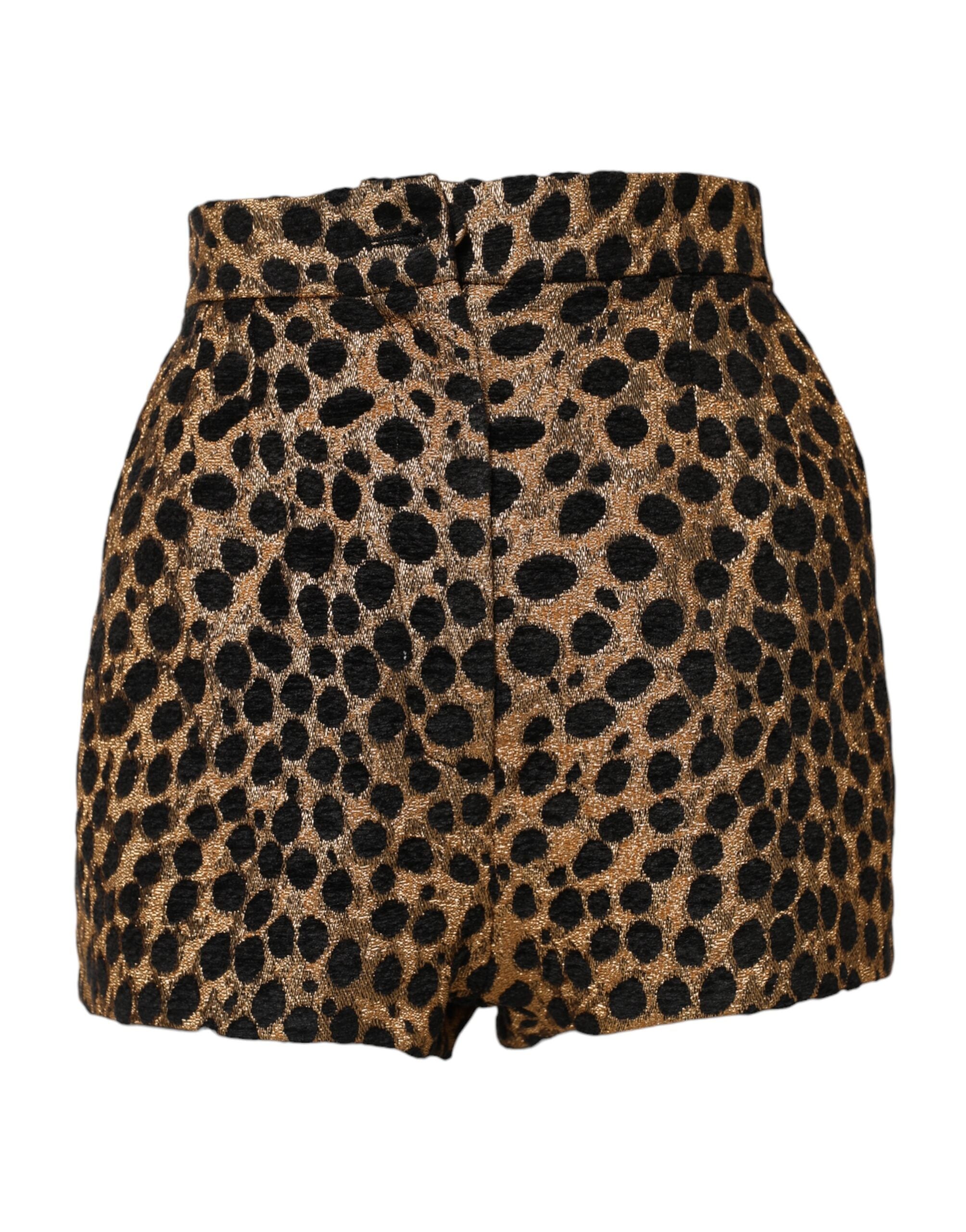 Shorts Dolce & Gabbana léopard marron