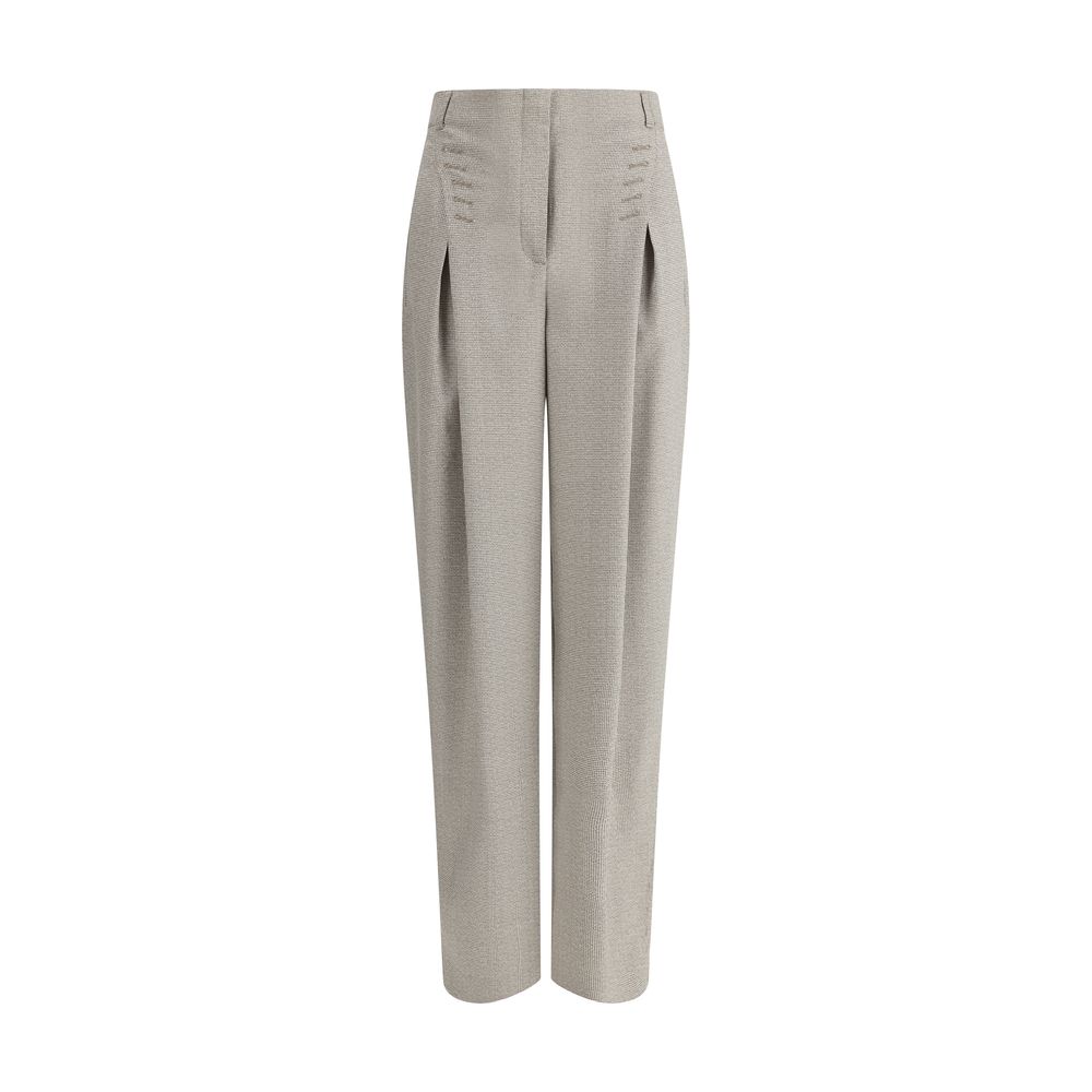 Pantalon Fendi Pied-de-poule noir