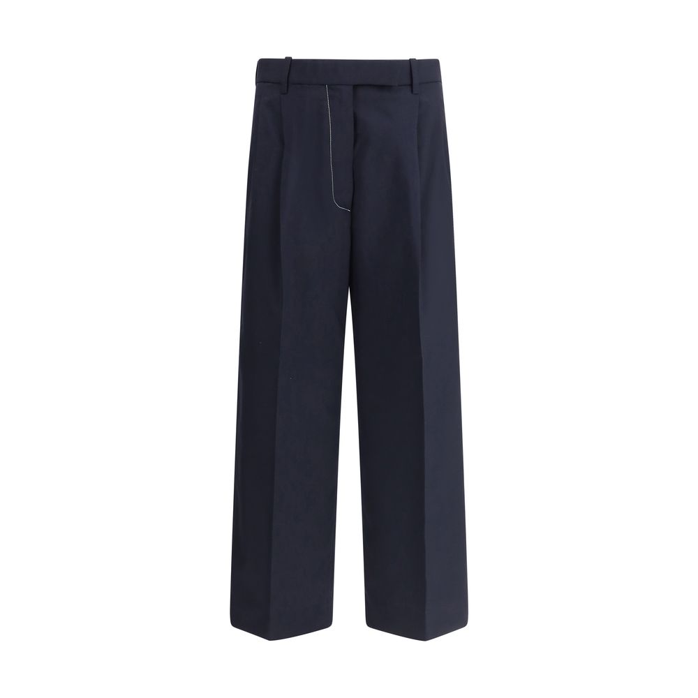 Pantalon Thom Browne avec couture blanche neutre