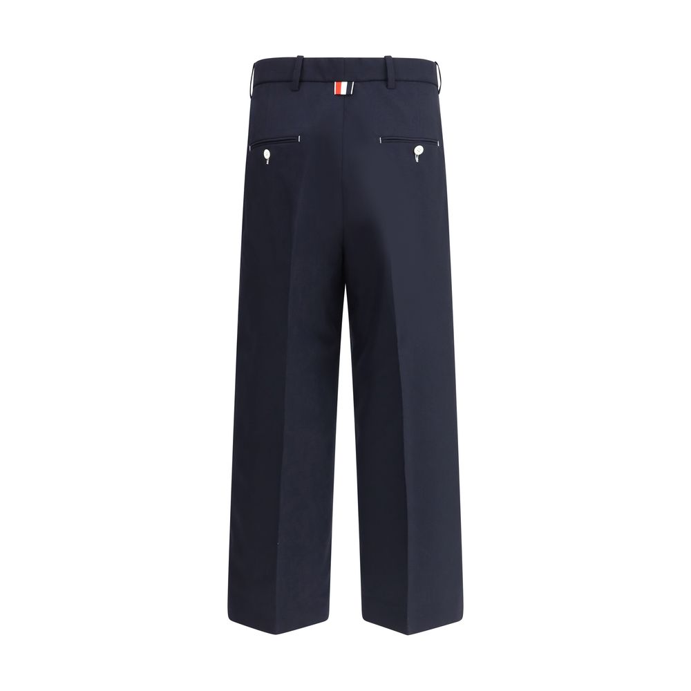 Pantalon Thom Browne avec couture blanche neutre