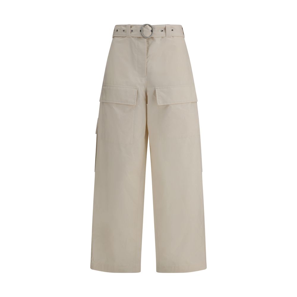 Pantalon Made in Italy large beige