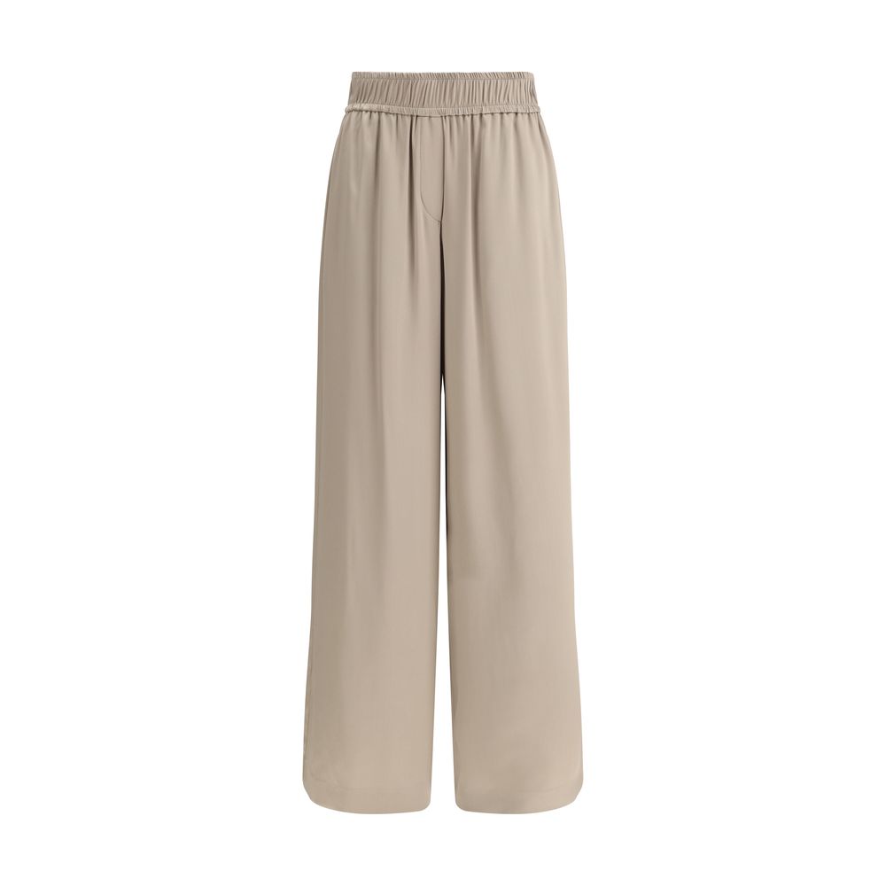 Pantalons palazzo Brunello Cucinelli noirs