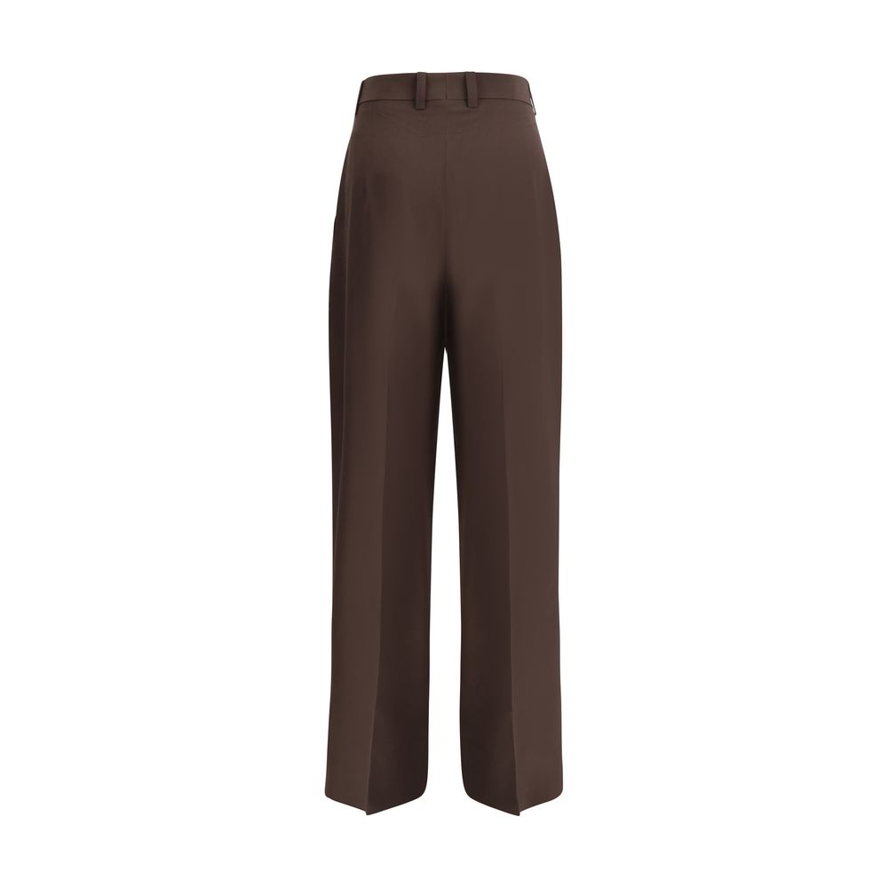 Pantalon Petar Petrov en soie noirs
