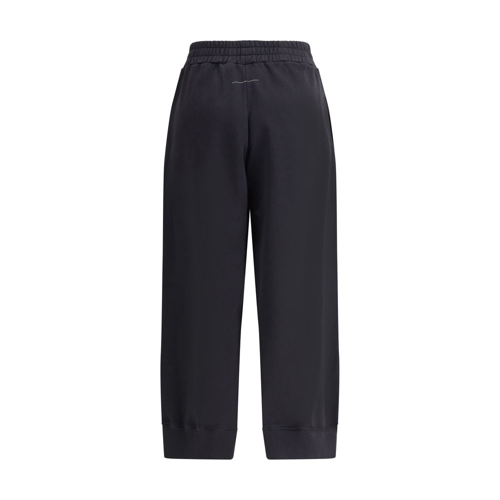 Pantalons MM6 à imprimé maxi noirs