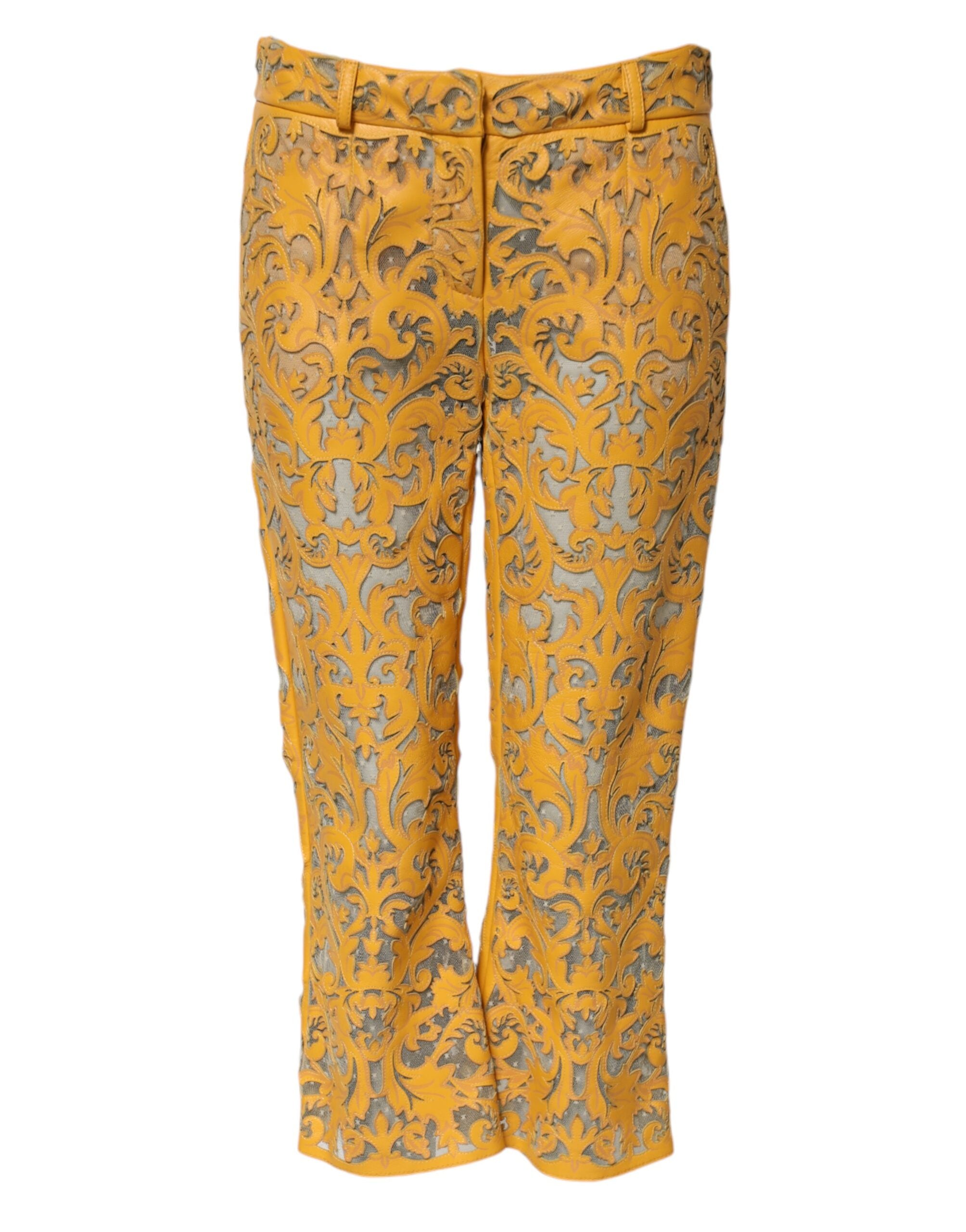 Pantalon capri Dolce & Gabbana jaune