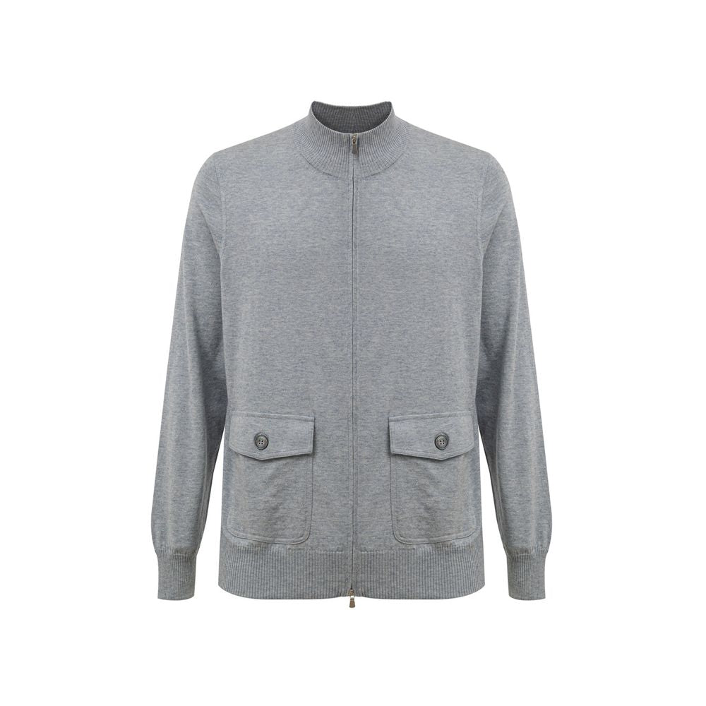 Cardigan Gran Sasso zip gris