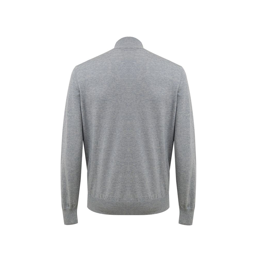 Cardigan Gran Sasso zip gris