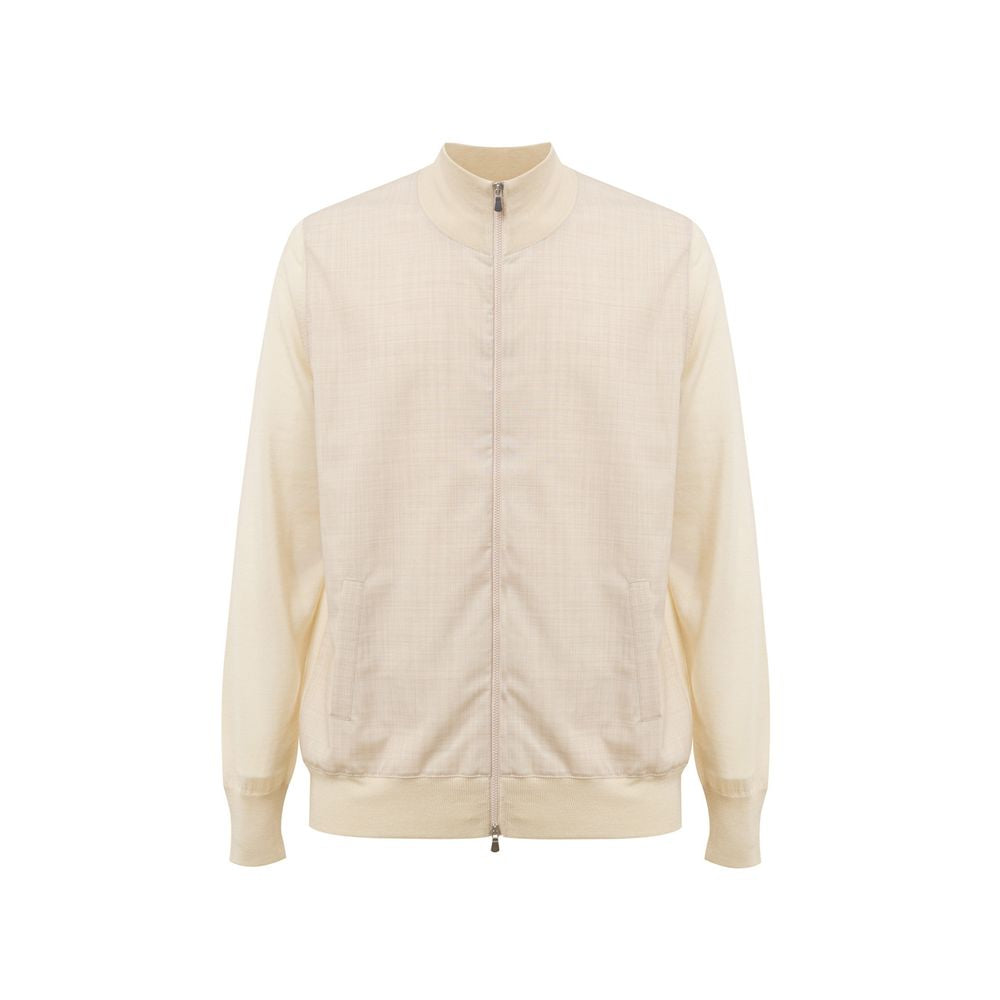 Sweat zippé Gran Sasso beige