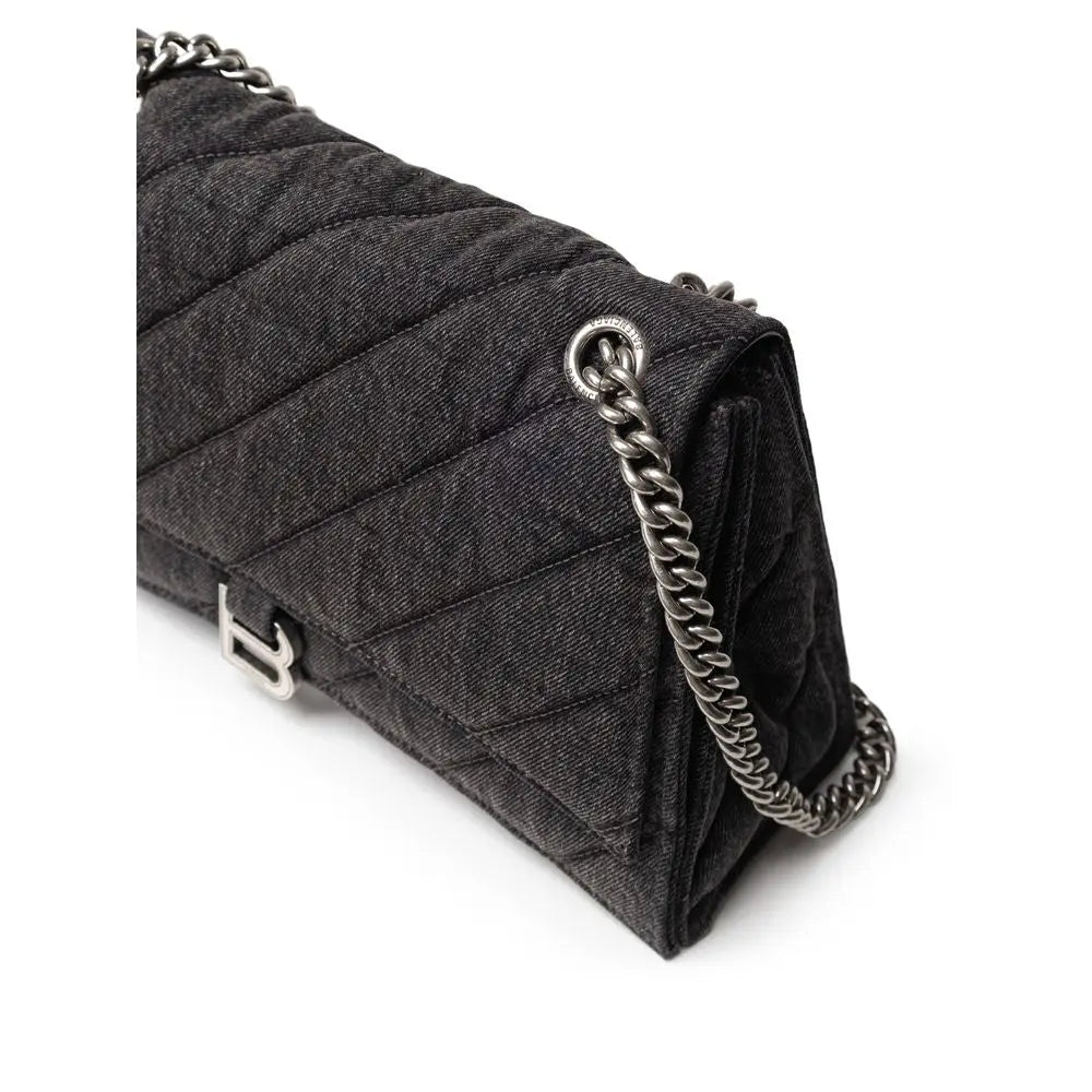 Sac bandoulière Balenciaga Crush noir Balenciaga