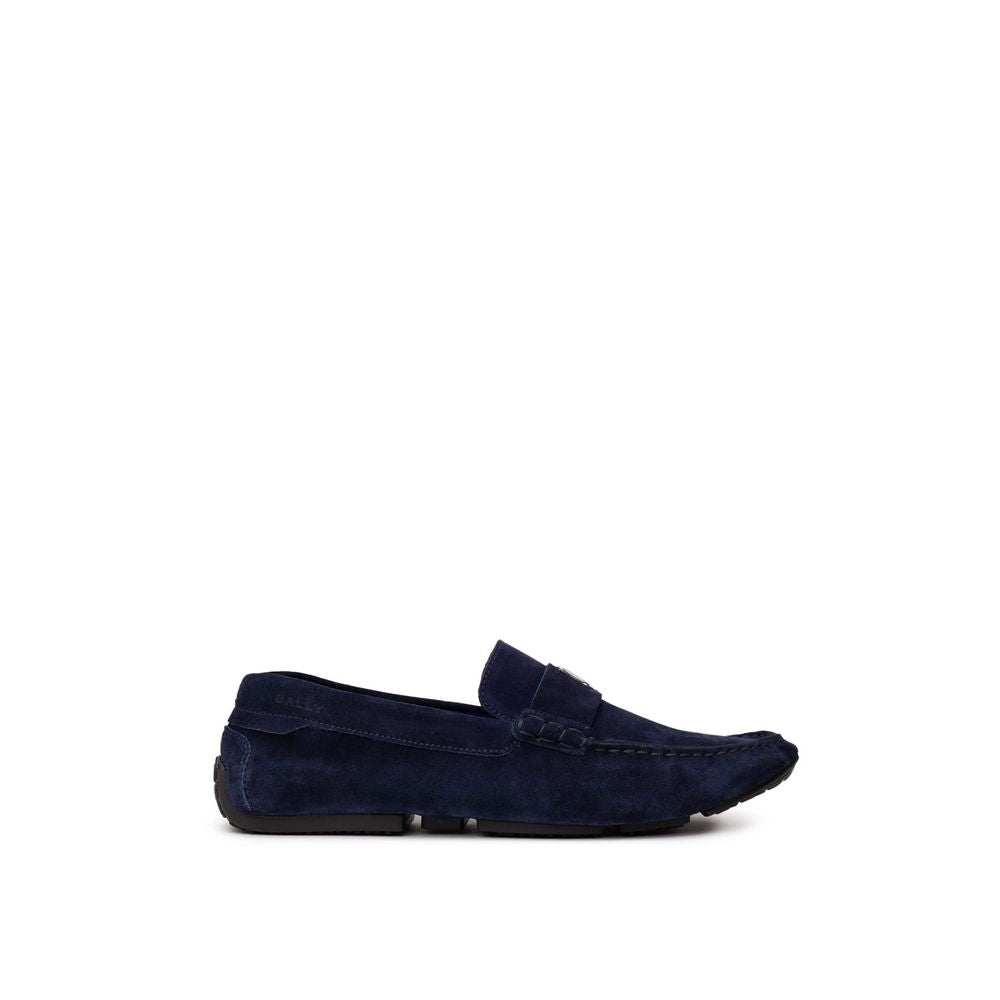 Mocassins Bally bleu en cuir