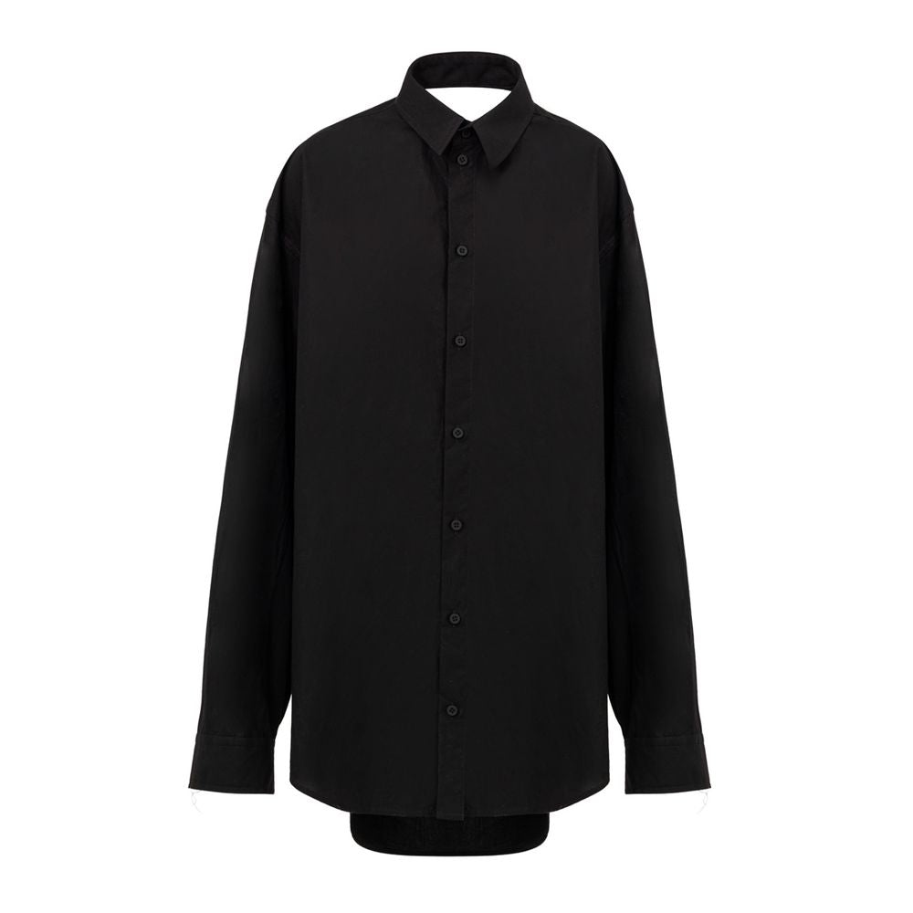Robe Balenciaga à effet suspendu noire