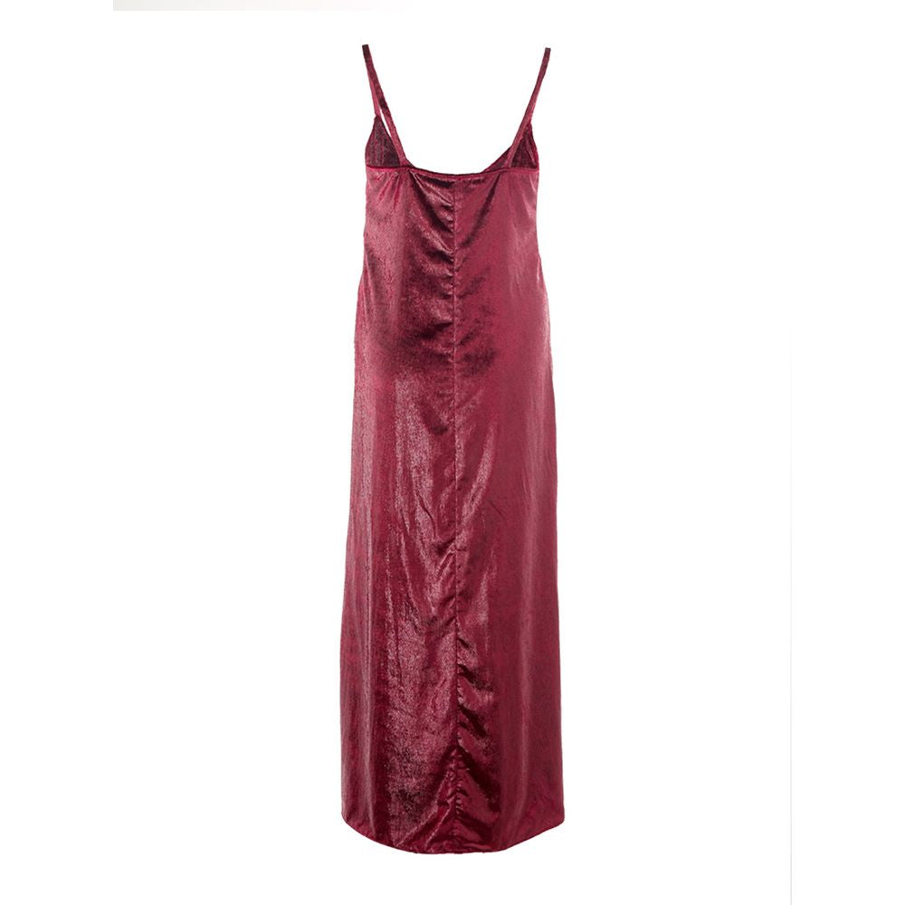 Robe Lardini en velours bordeaux