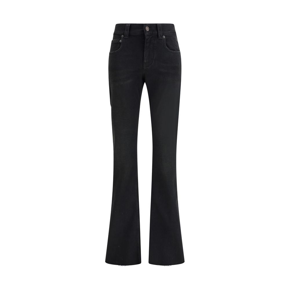Jeans Balenciaga Slim bootcut noirs