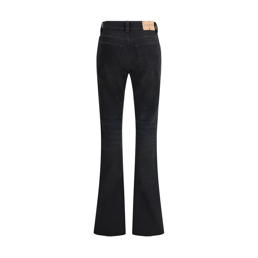 Jeans Balenciaga Slim bootcut noirs