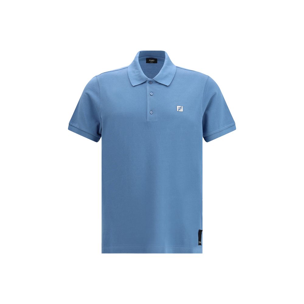 Polo Fendi logo blanc