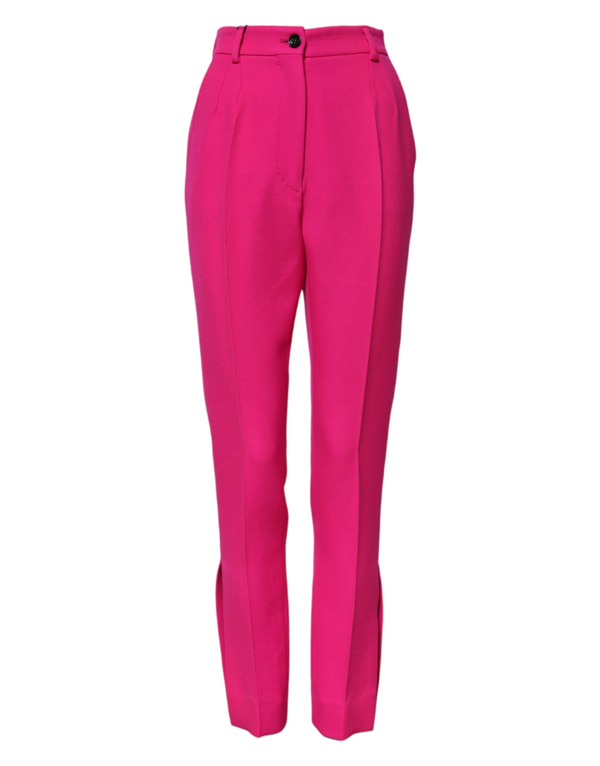 Pantalon Dolce & Gabbana haute taille fuchsia
