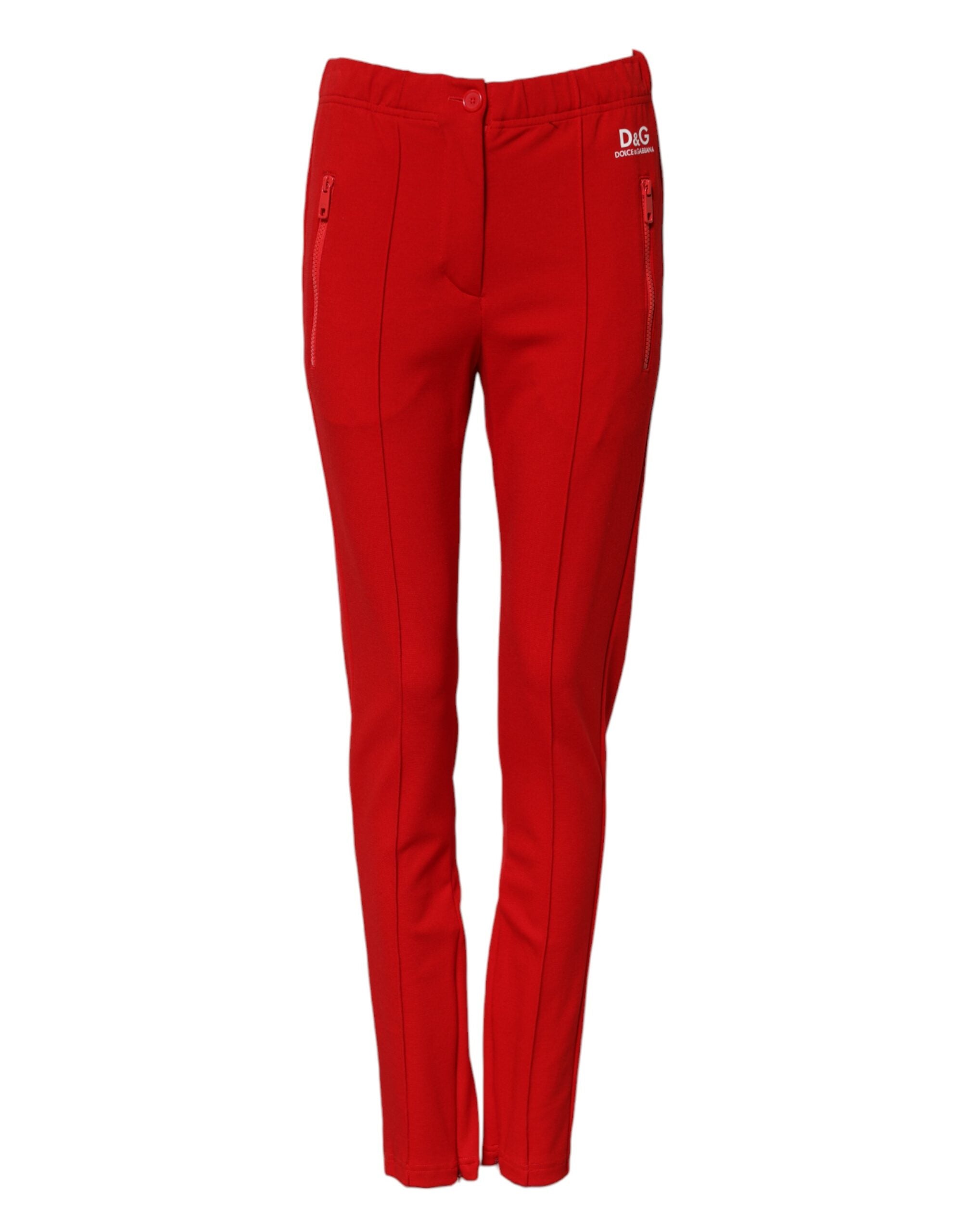 Pantalons Dolce & Gabbana rouge foncé