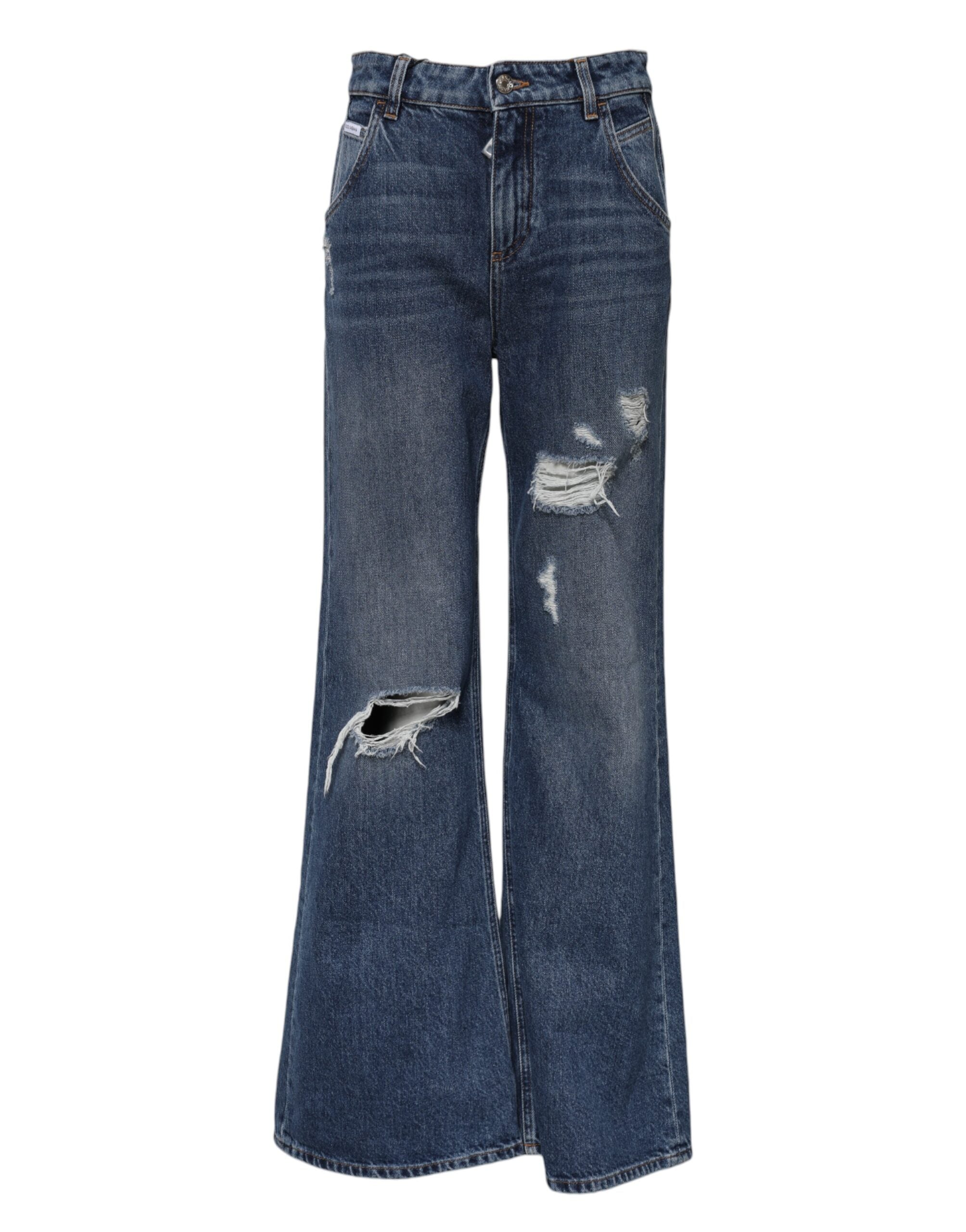Jeans Dolce & Gabbana taille haute bleus
