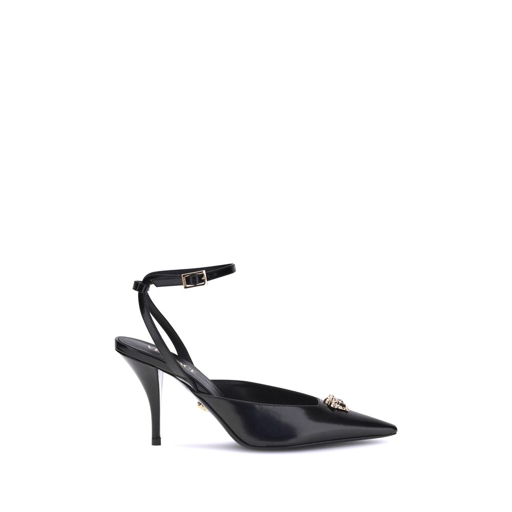 Slingbacks Versace Medusa noires