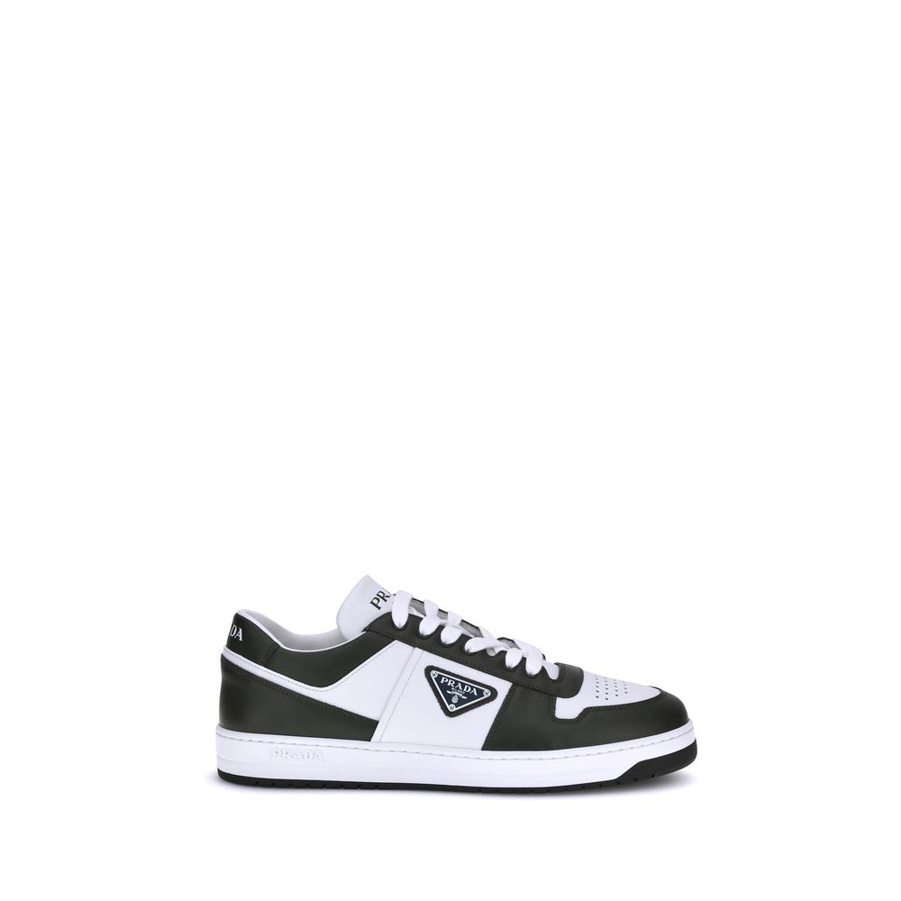Baskets Prada Downtown blanches