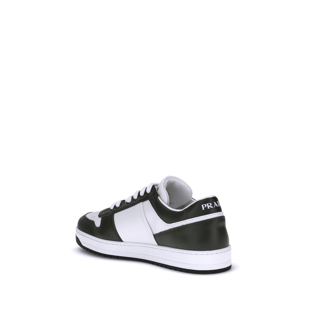 Baskets Prada Downtown blanches