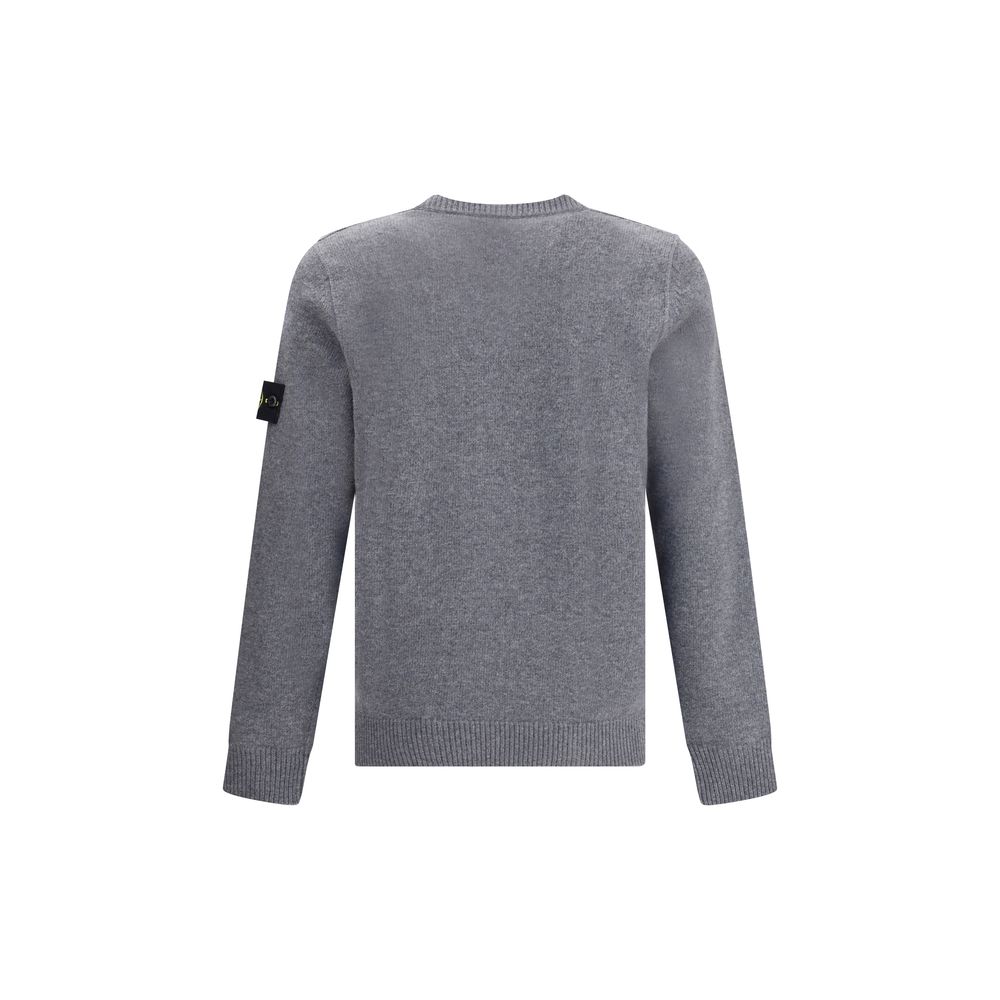 Pull Stone Island logoé noir
