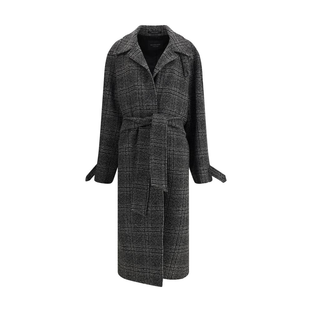 Manteau Balenciaga Long à carreaux