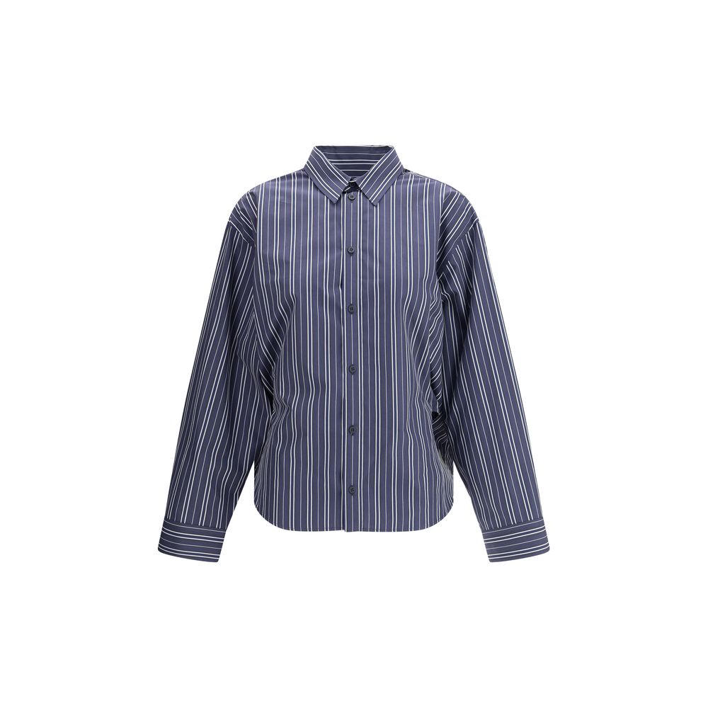 Chemise Balenciaga rayée oversize multicolore