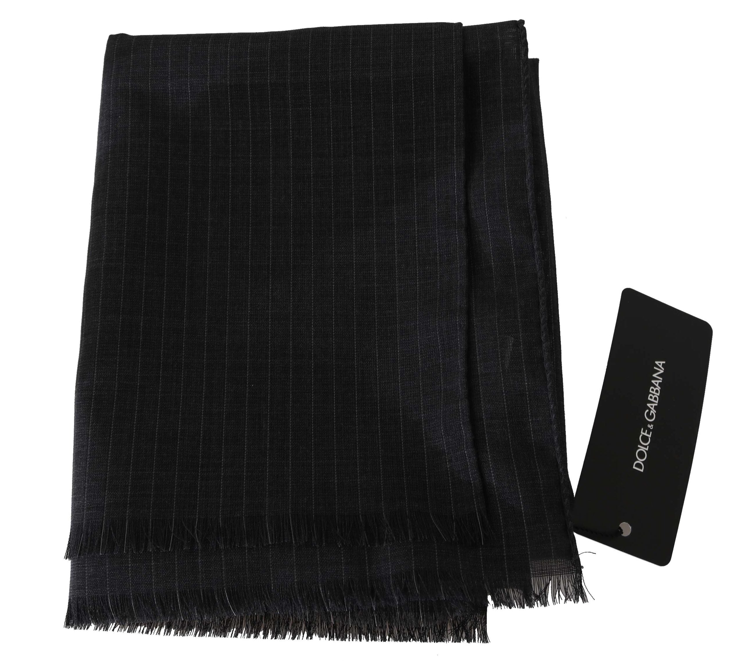 Écharpe Dolce & Gabbana grise rayée