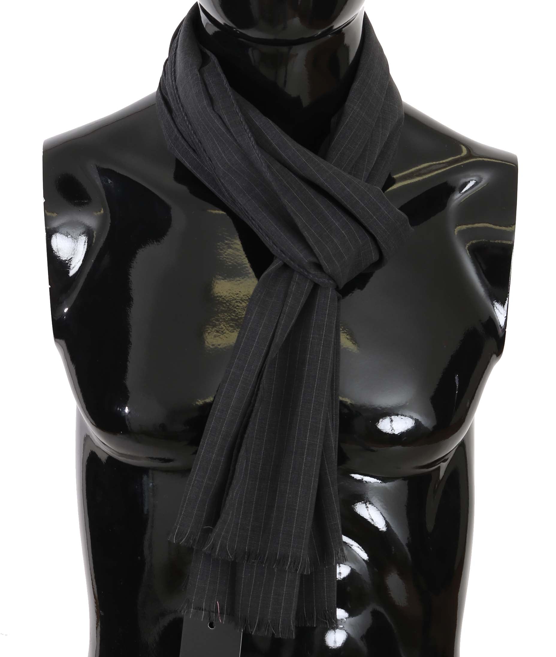 Écharpe Dolce & Gabbana grise rayée