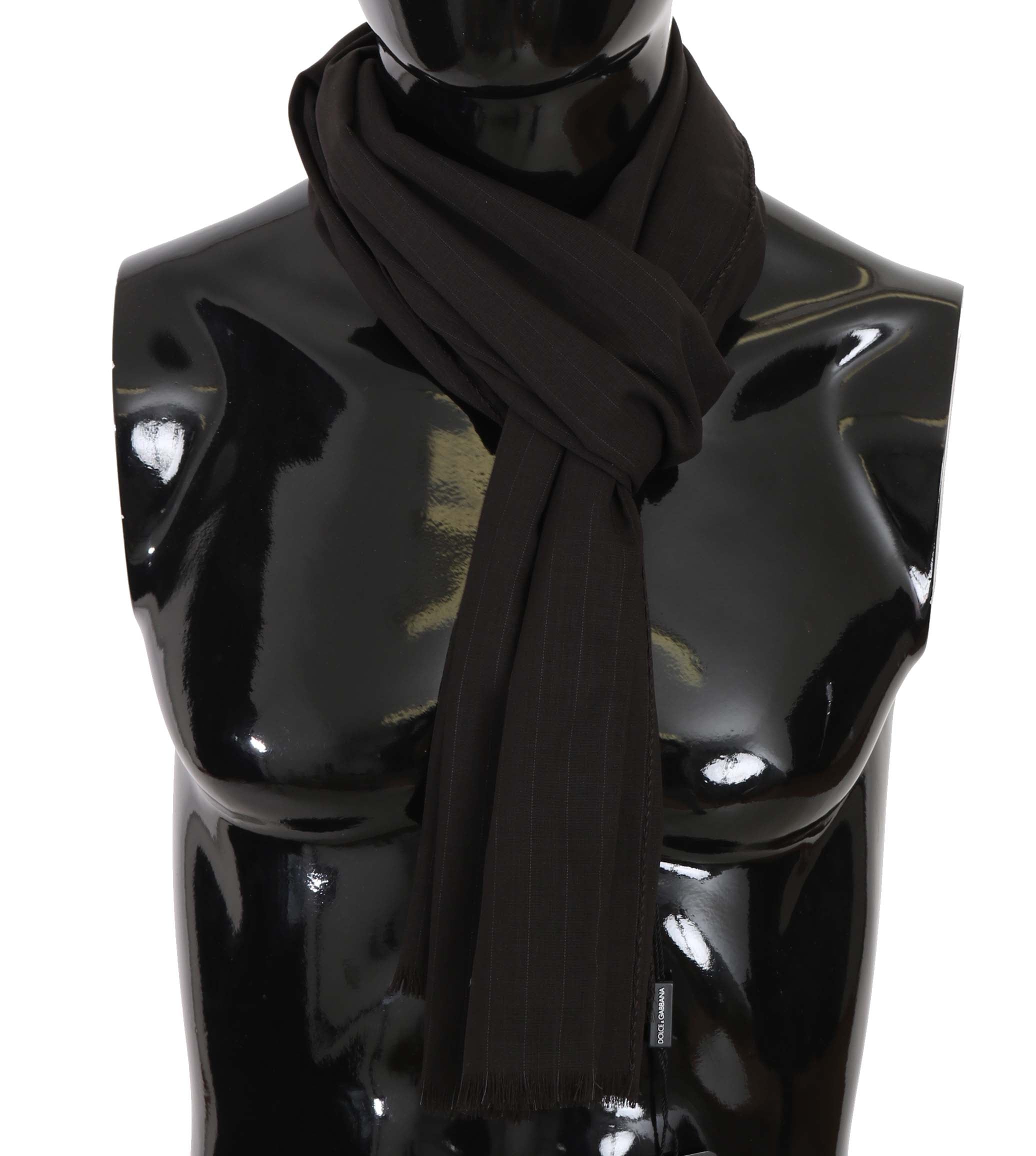 Écharpe Dolce & Gabbana rayée marron