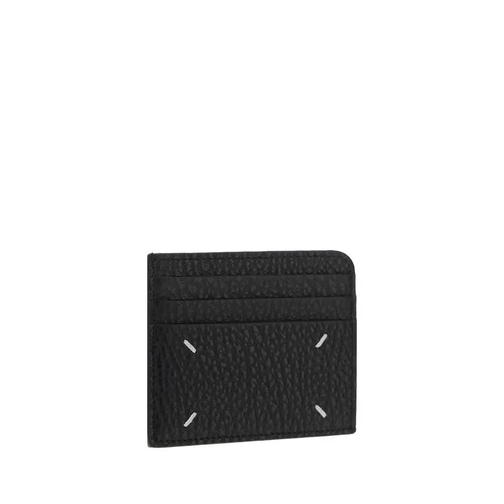Porte-cartes Maison Margiela en cuir noir Margiela