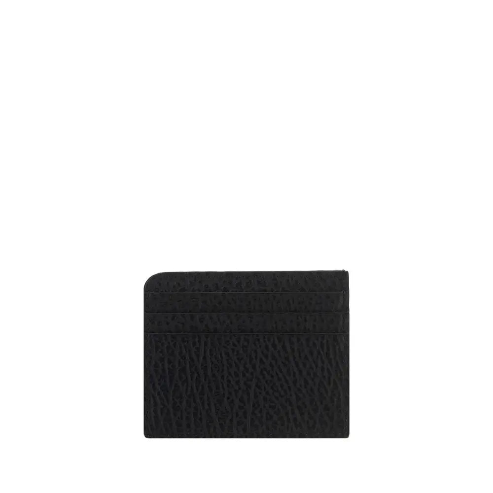 Porte-cartes Maison Margiela en cuir noir Margiela