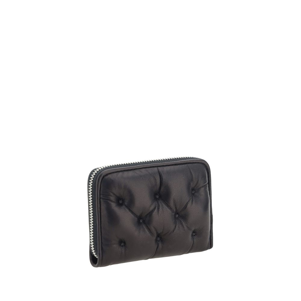 Portefeuille Maison Margiela matelassé noir
